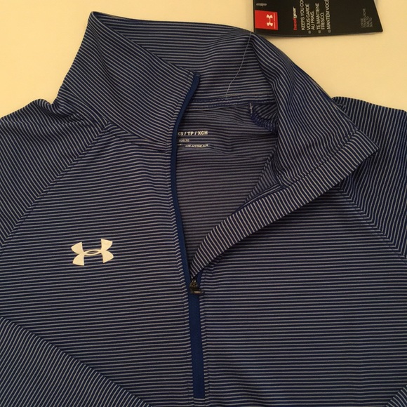 Under Armour Stripe Tech 1/4 Zip Long sleeve Shirt - Picture 7 of 7